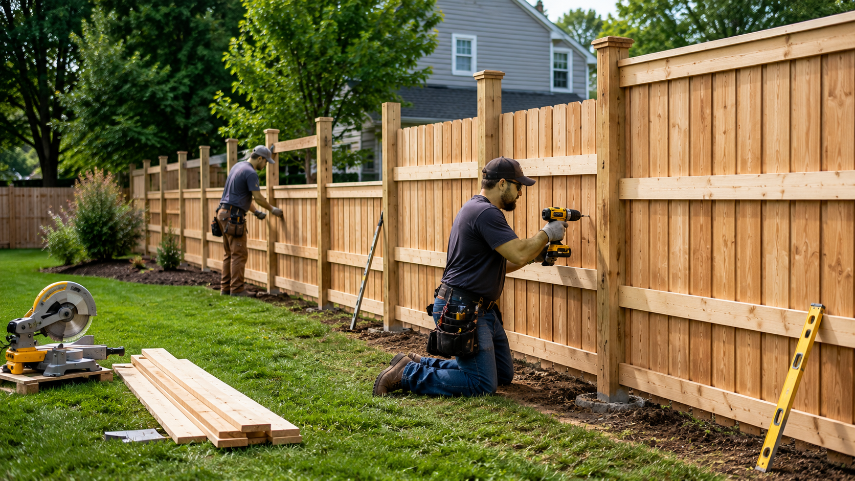 Seamless Buffalo Fence Installation