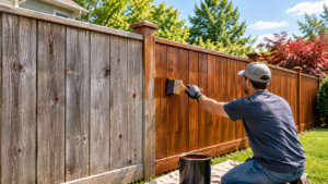 Stain a Wood Fence in Western