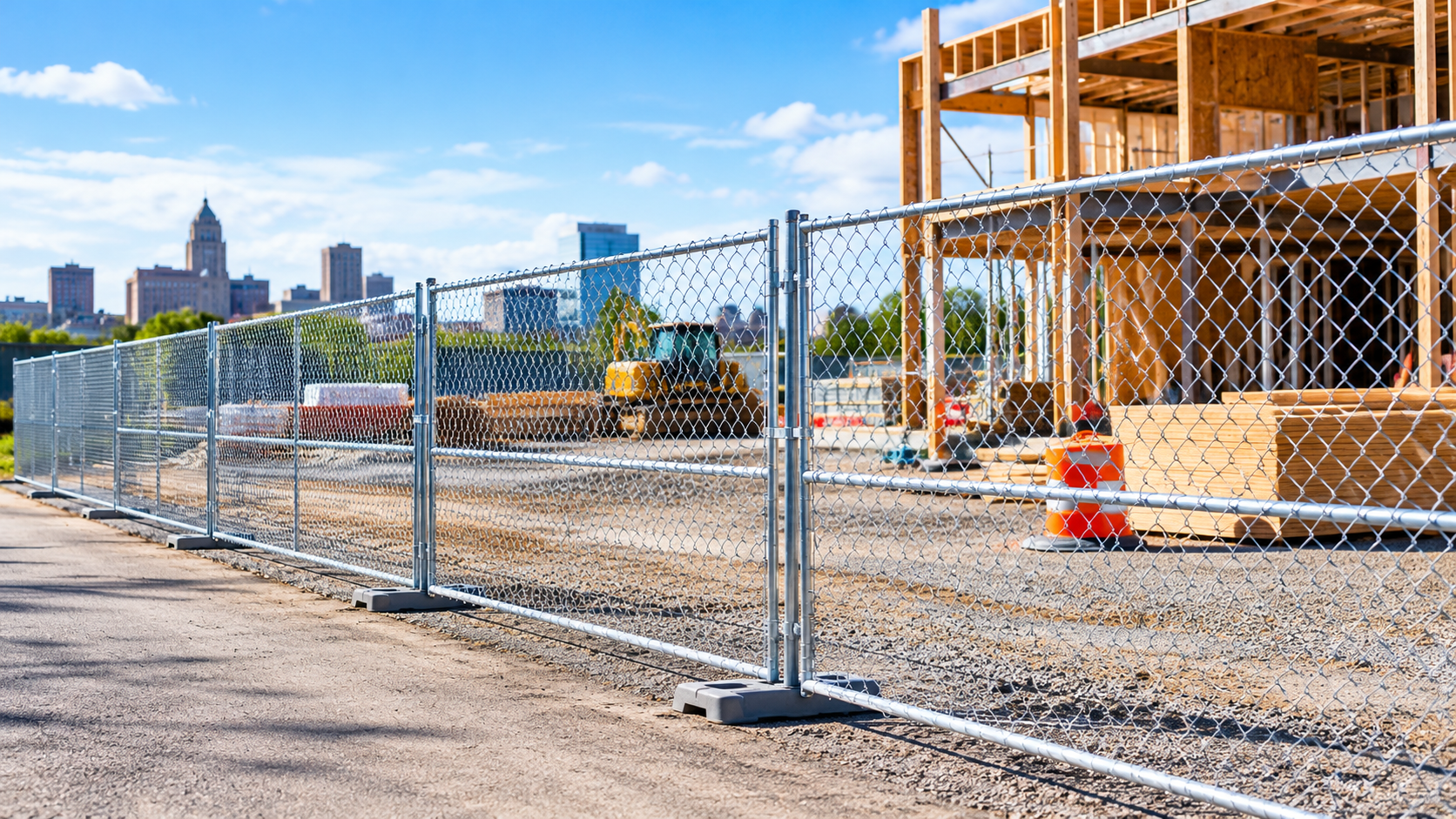Temporary Construction Site Fencing in Buffalo